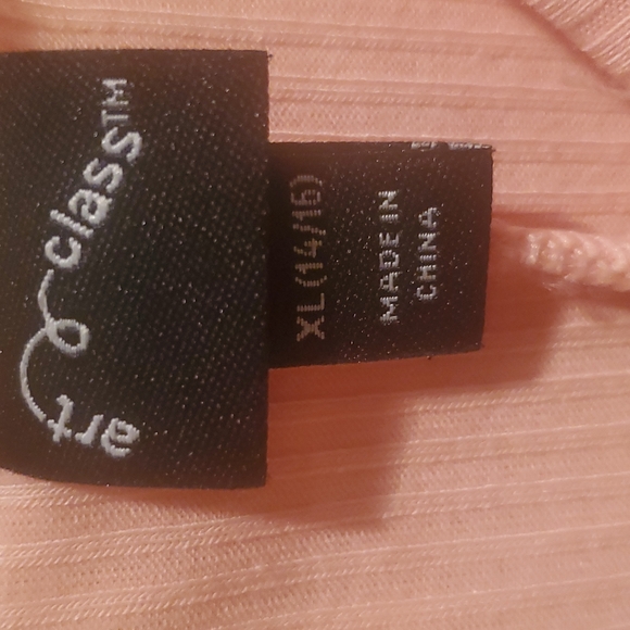 Button-Front Tank Dress - Art Class Coral XL - Picture 4 of 4